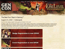Tablet Screenshot of gencon.com